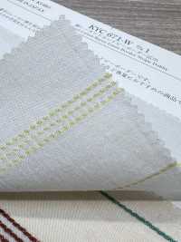 KYC-671-W-1 دوبّي من القطن والرايون والكتان بخطوط أفقية متعددة عريض العرض[نسيج / قماش] Uni Textile (Komon Kobo) صور إضافية