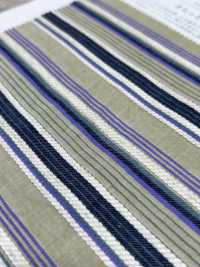 KYC673-W-1 قطن رايون كتان دوبى بشرائط أفقية متعددة وعرض واسع[Textile / Fabric] Uni Textile (Komon Kobo) صور إضافية