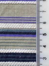 KYC673-W-1 قطن رايون كتان دوبى بشرائط أفقية متعددة وعرض واسع[Textile / Fabric] Uni Textile (Komon Kobo) صور إضافية