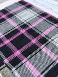KYC921-C-2 شيرينغ من القطن وTENCEL مصبوغ بالخيوط[نسيج / قماش] Uni Textile (Komon Kobo) صور إضافية