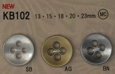 KB102 زر معدني بطراز عتيق