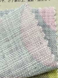 83194 بنمط سلوب يشبه الكتان، منقط ثنائي اللون، مخطط، ومربعات[Textile / Fabric] VANCET صور إضافية