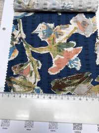 7027-740-1 قماش شيتينغ من القطن والكتان بملمس متموج ونقشة زهور[Textile / Fabric] HOKKOH صور إضافية