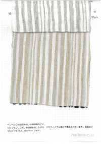 2907 يو ريو (كريب مجعد) مخطط[نسيج / قماش] Fine Textile صور إضافية