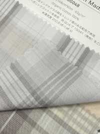 3SG048 كاروهات مادراس من القطن العضوي[نسيج / قماش] Chambray صور إضافية