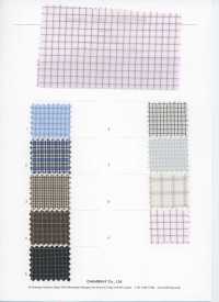 3SG047 بوبلين كاروهات من القطن العضوي[Textile / Fabric] Chambray صور إضافية