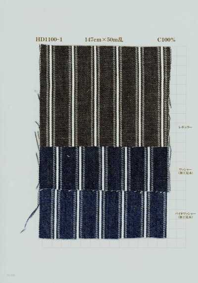 HD11000-1 دنيم مخطط هيكوري 9 Oz