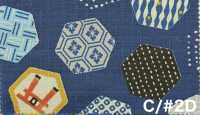 AP65102 دوبي مطبوع بارد ياباني (رول)[Textile / Fabric] COSMO TEXTILE صور إضافية