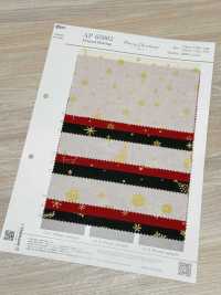 AP65802 قماش شيتينغ مطبوع عيد ميلاد مجيد GOLD (رول)[Textile / Fabric] COSMO TEXTILE صور إضافية