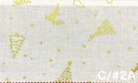 AP65802 قماش شيتينغ مطبوع عيد ميلاد مجيد GOLD (رول)[Textile / Fabric] COSMO TEXTILE صور إضافية