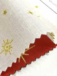 AP65802 قماش شيتينغ مطبوع عيد ميلاد مجيد GOLD (رول)[Textile / Fabric] COSMO TEXTILE صور إضافية