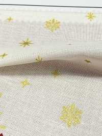 AP65802 قماش شيتينغ مطبوع عيد ميلاد مجيد GOLD (رول)[Textile / Fabric] COSMO TEXTILE صور إضافية