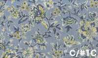 SP6580 قماش شيتينغ بطباعة زهور ومصبوغ بعد النسيج (رول)[Textile / Fabric] COSMO TEXTILE صور إضافية