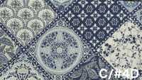 SP6580 قماش شيتينغ بطباعة زهور ومصبوغ بعد النسيج (رول)[Textile / Fabric] COSMO TEXTILE صور إضافية