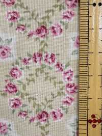 RU2530 RURU BOUQUET قماش شيتنج مطبوع بإكليل ورد (رول)[نسيج / قماش] COSMO TEXTILE صور إضافية