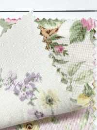 RU2530 RURU BOUQUET قماش شيتنج مطبوع بإكليل ورد (رول)[نسيج / قماش] COSMO TEXTILE صور إضافية