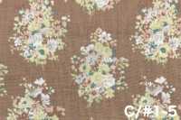 850622 لاون قطن غير مبيّض Rurudi Roman Floral Harmony[Textile / Fabric] VANCET صور إضافية