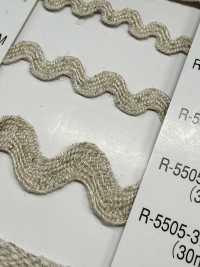 R-5505 سلسلة الكتان ضفيرة متعرجة[الأشرطة، والأشرطة القماشية، والحبال] RIVER صور إضافية