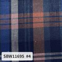 SBW11695 مربعات مدراس قطن/كتان[نسيج / قماش] SHIBAYA صور إضافية