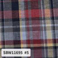 SBW11695 مربعات مدراس قطن/كتان[نسيج / قماش] SHIBAYA صور إضافية