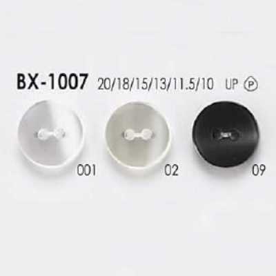 BX1007 زر أمامي من راتنج البوليستر بثقبين