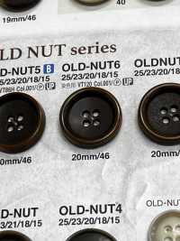 OLD-NUT6 أزرار بمظهر الجوز للجاكيتات والبدلات IRIS صور إضافية