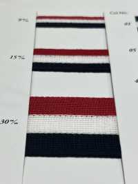 SIC-1253 شريط محبوك قطني (مخطط)[Ribbons, Tapes, And Cords] SHINDO(SIC) صور إضافية