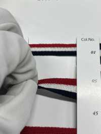 SIC-1253 شريط محبوك قطني (مخطط)[Ribbons, Tapes, And Cords] SHINDO(SIC) صور إضافية