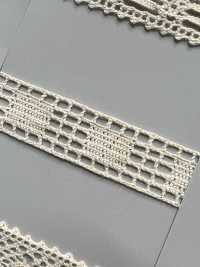 SIC-7320 دانتيل تورشون قطني عضوي / 12 مم[Lace] SHINDO(SIC) صور إضافية