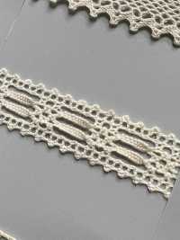 SIC-7321 دانتيل تورشون قطني عضوي/12 مم[Lace] SHINDO(SIC) صور إضافية