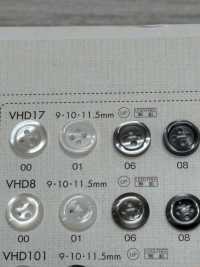 VHD17 DAIYA BUTTONS زر بوليستر بمظهر الصدف مقاوم للصدمات من سلسلة HYPER DURABLE[أزرار] DAIYA BUTTON صور إضافية