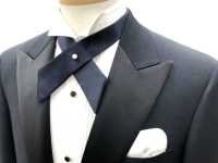 CT-107 ربطة متقاطعة، بواجهة حريرية، كحلي[مستلزمات رسمية] Yamamoto(EXCY) صور إضافية