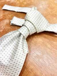 YT-902 ربطة عنق أسكوت حريرية يابانية الصنع (Euro Tie) بنقشة صغيرة فضية[مستلزمات رسمية] Yamamoto(EXCY) صور إضافية