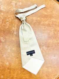 YT-902 ربطة عنق أسكوت حريرية يابانية الصنع (Euro Tie) بنقشة صغيرة فضية[مستلزمات رسمية] Yamamoto(EXCY) صور إضافية