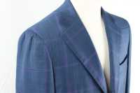 GXPSS1 بدلة مفردة بنقشة مربعات زرقاء باستخدام قماش DORMEUIL[منتجات الملابس] Yamamoto(EXCY) صور إضافية
