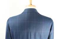 GXPSS1 بدلة مفردة بنقشة مربعات زرقاء باستخدام قماش DORMEUIL[منتجات الملابس] Yamamoto(EXCY) صور إضافية