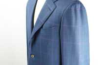 GXPSS1 بدلة مفردة بنقشة مربعات زرقاء باستخدام قماش DORMEUIL[منتجات الملابس] Yamamoto(EXCY) صور إضافية