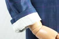 GXPSS1 بدلة مفردة بنقشة مربعات زرقاء باستخدام قماش DORMEUIL[منتجات الملابس] Yamamoto(EXCY) صور إضافية