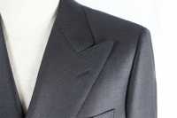 GXPWS1 بدلة رمادية داكنة سادة مزدوجة الصدر من قماش DORMEUIL[منتجات الملابس] Yamamoto(EXCY) صور إضافية