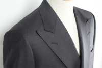 GXPWS1 بدلة رمادية داكنة سادة مزدوجة الصدر من قماش DORMEUIL[منتجات الملابس] Yamamoto(EXCY) صور إضافية