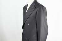 GXPWS1 بدلة رمادية داكنة سادة مزدوجة الصدر من قماش DORMEUIL[منتجات الملابس] Yamamoto(EXCY) صور إضافية