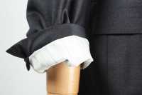 GXPWS1 بدلة رمادية داكنة سادة مزدوجة الصدر من قماش DORMEUIL[منتجات الملابس] Yamamoto(EXCY) صور إضافية
