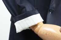 GXPWJ1 جاكيت مزدوج الصدر بلون كحلي سادة باستخدام قماش DORMEUIL[منتجات الملابس] Yamamoto(EXCY) صور إضافية