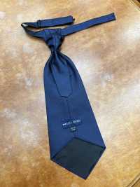 YT-304 ربطة عنق أسكوت من الحرير الياباني (Euro Tie)، بنقشة كومون، أزرق كحلي[مستلزمات رسمية] Yamamoto(EXCY) صور إضافية