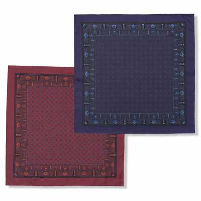 RKC-5765 EXCY FORMAL منديل جيب حريري بطباعة بيزلي