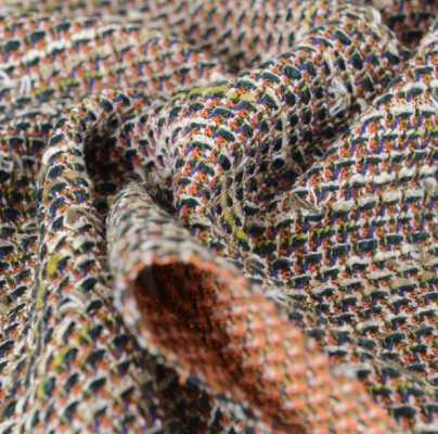 Z6354 قماش Linton Tweed مصنوع في إنجلترا بنفسجي × أزرق × برتقالي × أبيض LINTON صور إضافية