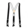 SR-BLACK SR-BLACK حمالات EXCY أسود سادة 2in1 35mm مطاطي