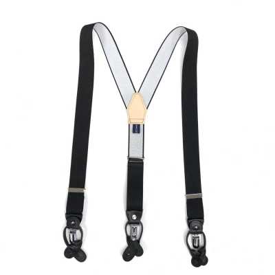 SR-BLACK SR-BLACK حمالات EXCY أسود سادة 2in1 35mm مطاطي