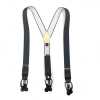 SR-GREY SR-GREY حمالات EXCY Braces رمادي سادة 2-in-1 35mm مطاطي