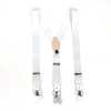 SR-WHITE SR-WHITE حمالات EXCY Braces أبيض سادة 2-in-1 مطاطي 35mm